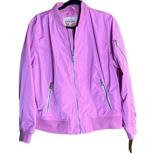 Levi Strauss & Co Sonic Pink Windproof Zipfront Jacket. New with Tags